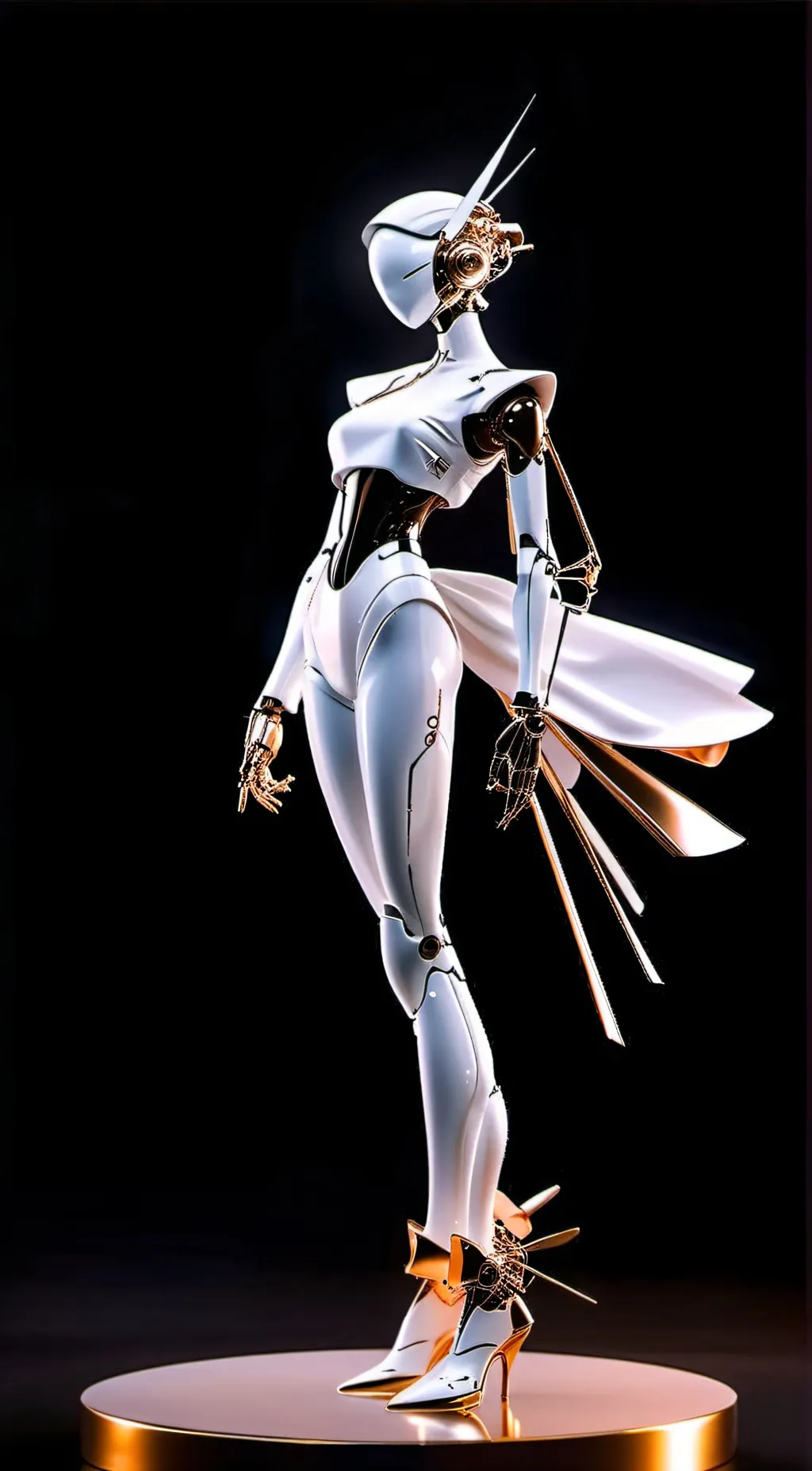 ai character: Black background