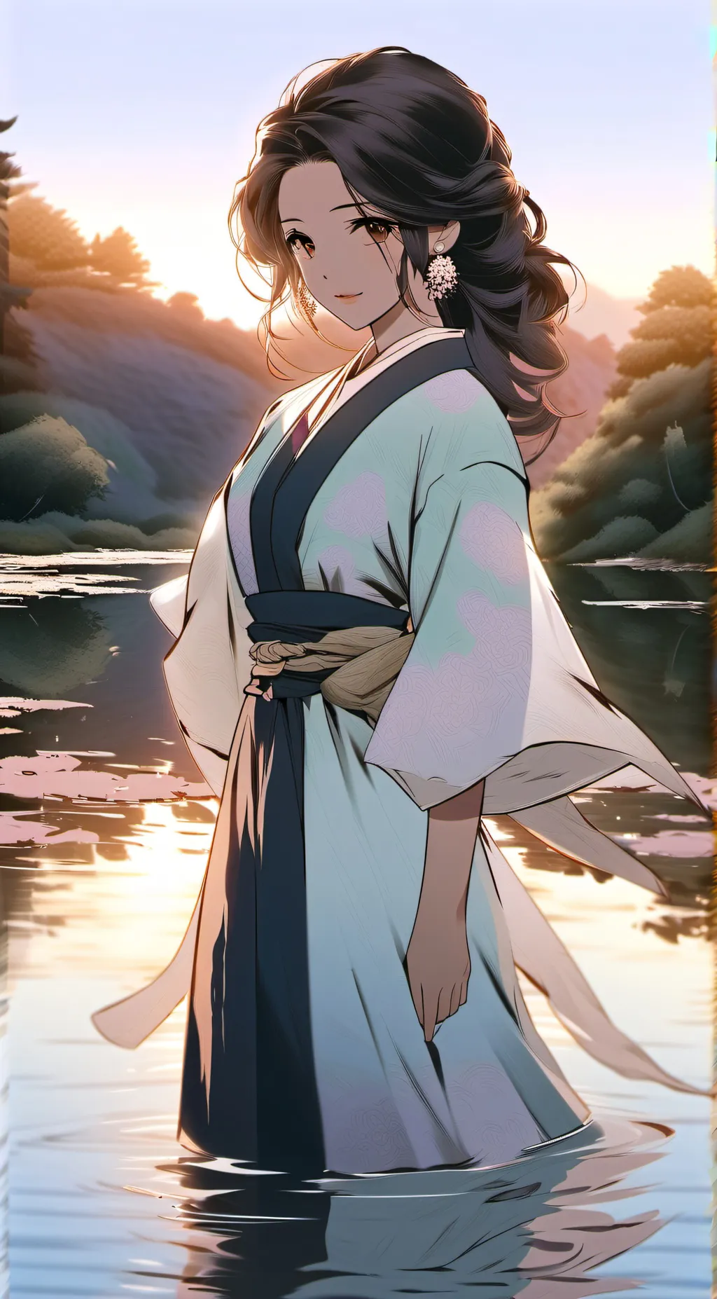 ai character: Miku background