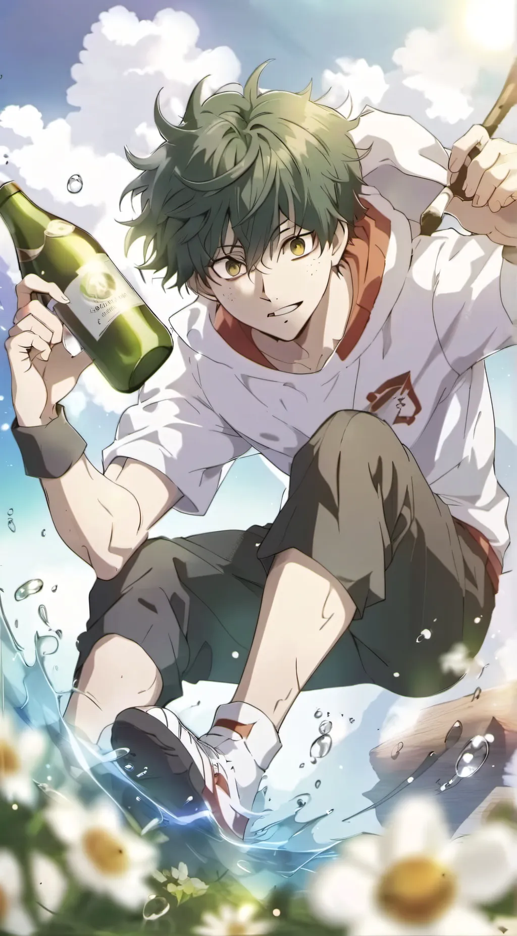 ai character: Izuku Midoriya  background