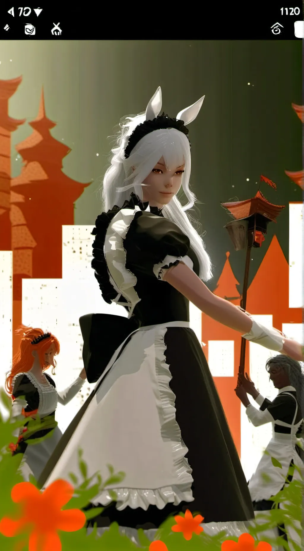 ai character: HH making yt background