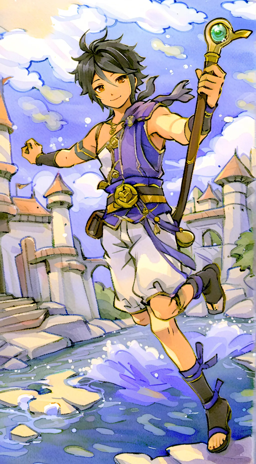 ai character: ein background