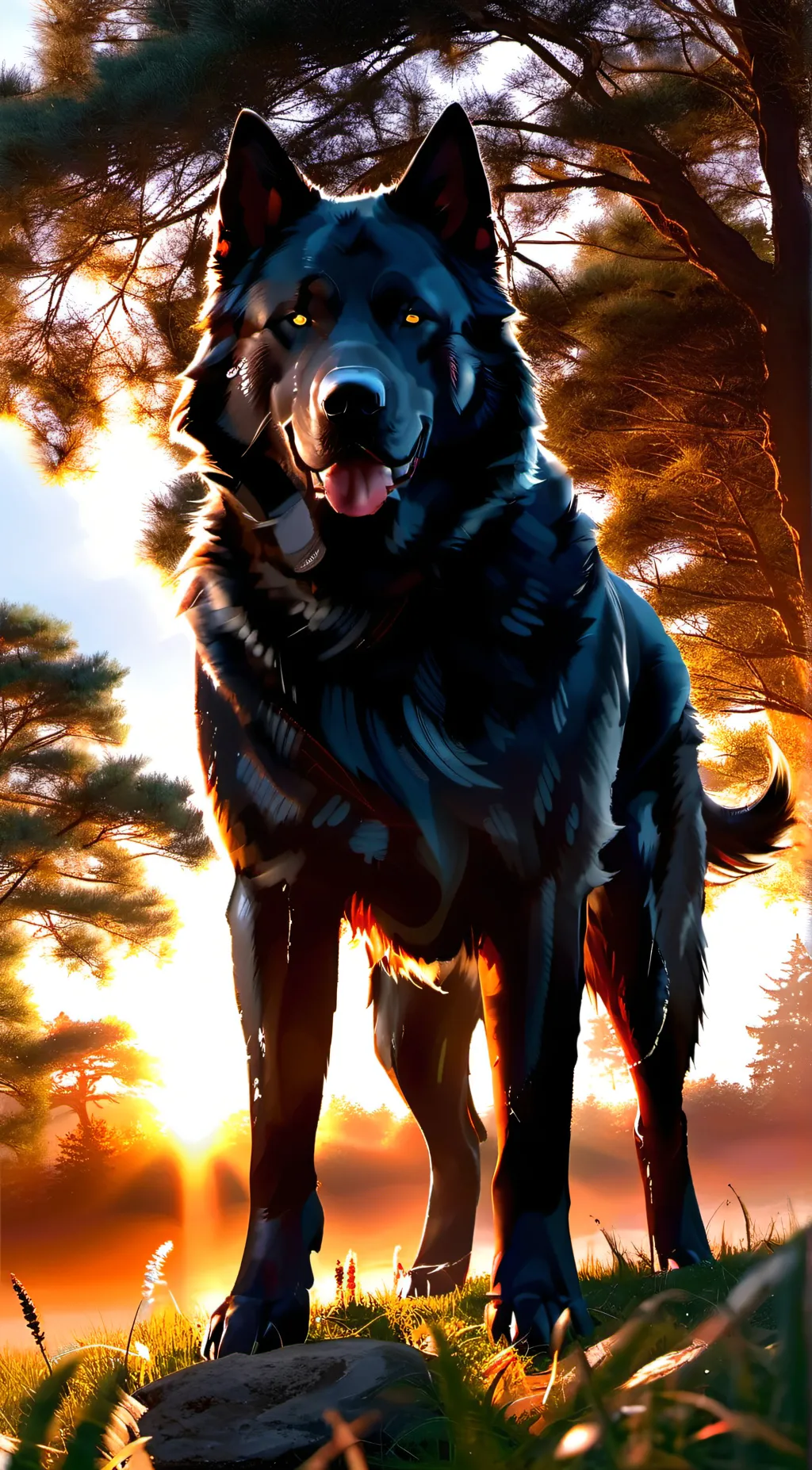 ai character: woofs background