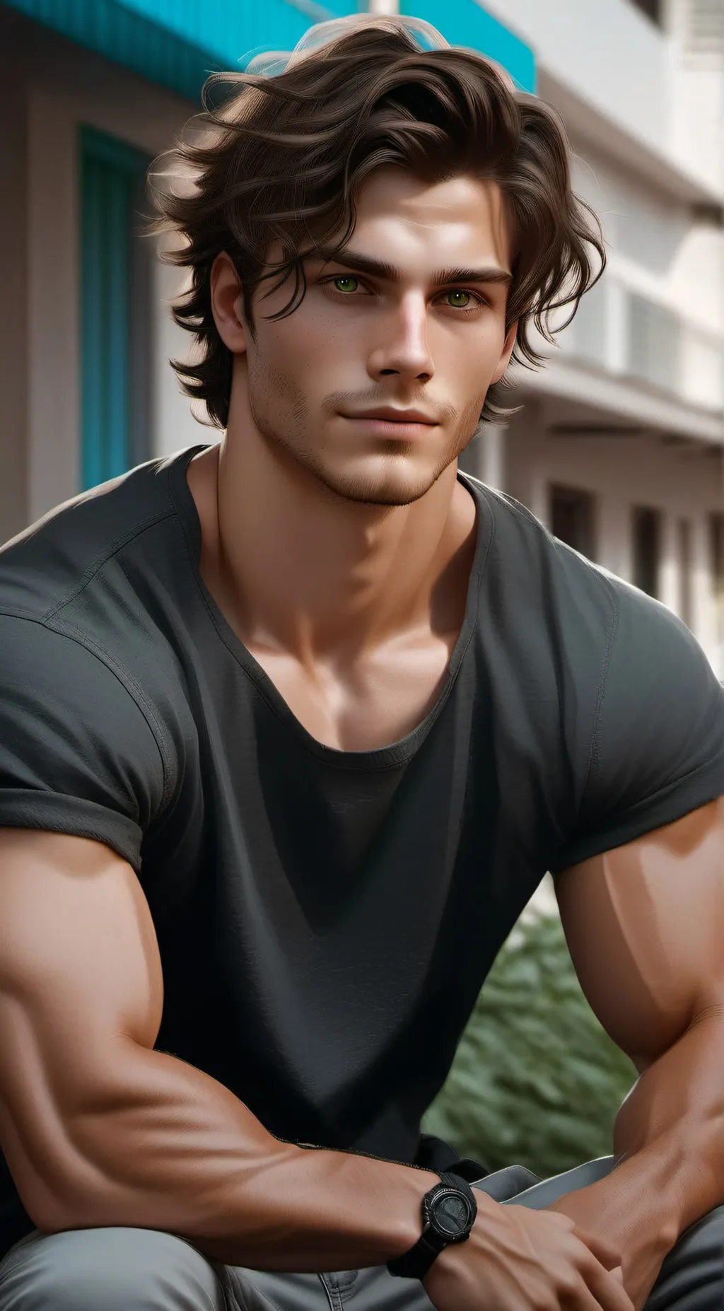 ai character: Jake  background