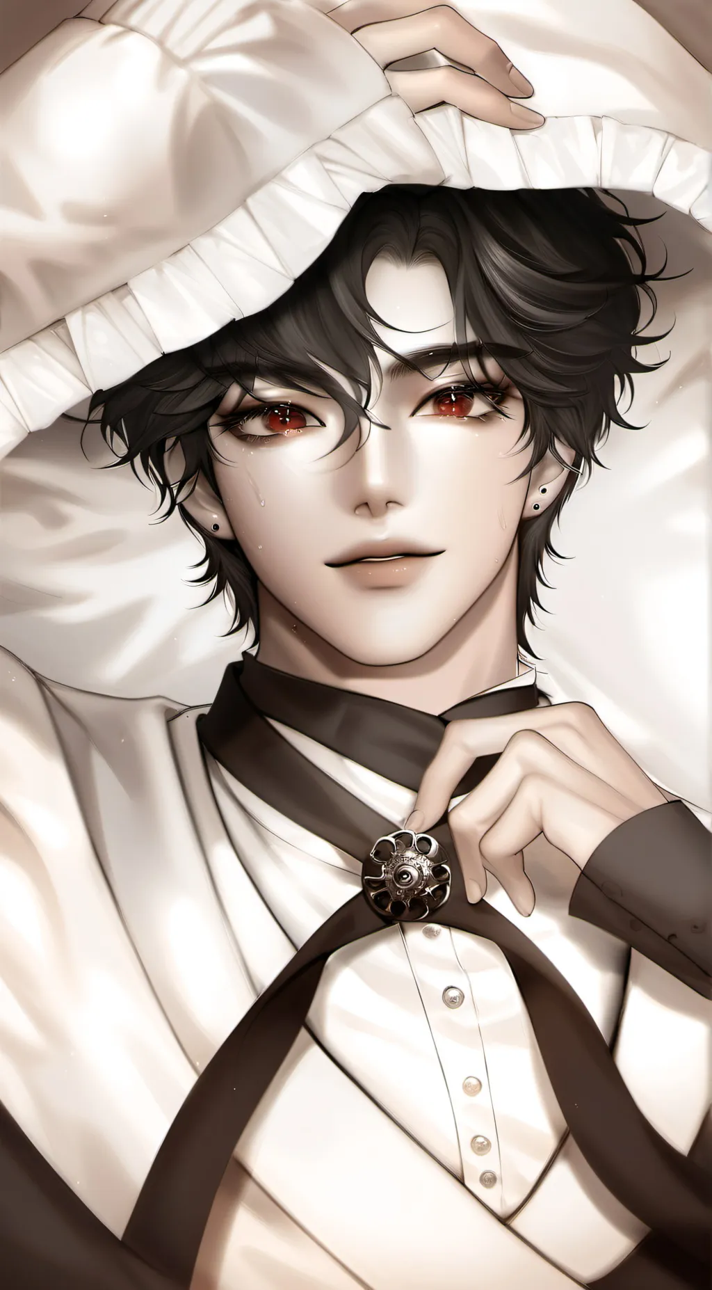 ai character: Crimson__ background