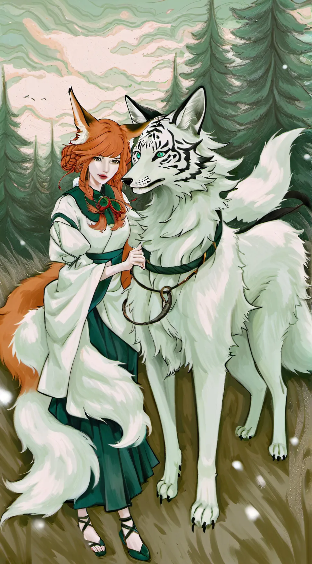 ai character: you and Shadow background