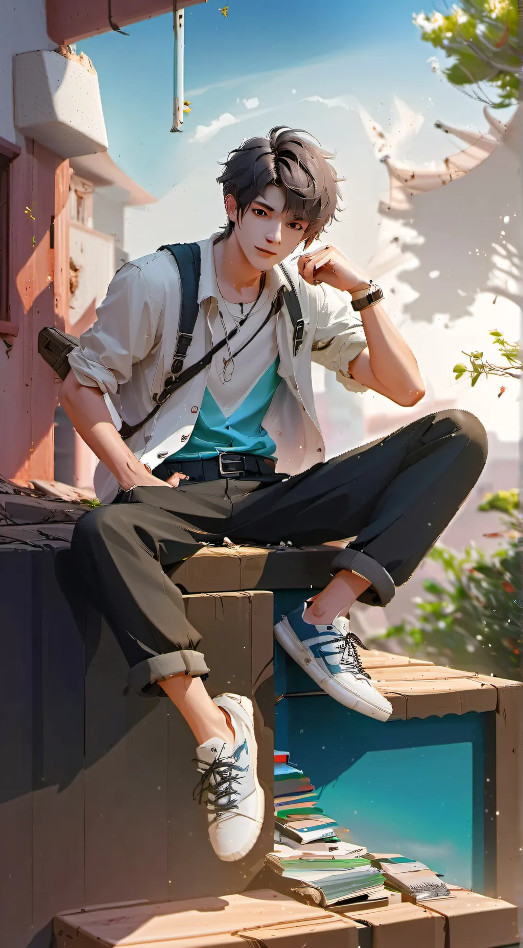 ai character: Michael  background