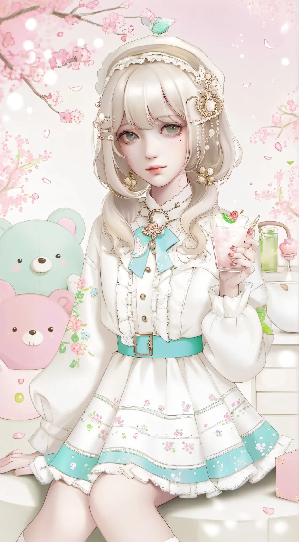 ai character: mha w/lily! background