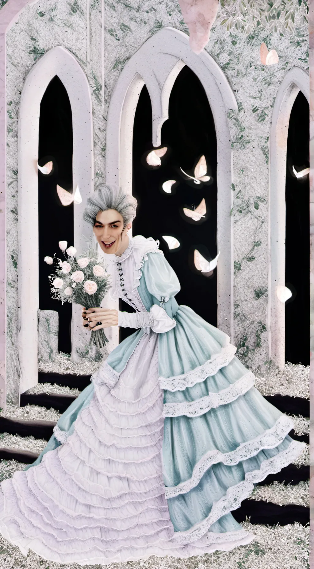 ai character: 🗿🎀 background