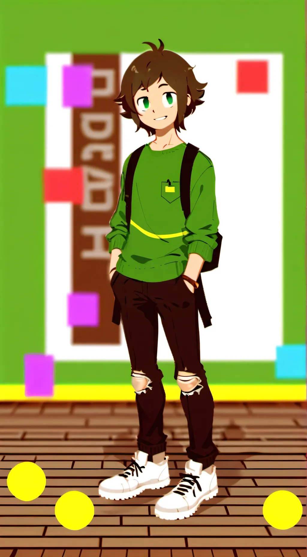 ai character: Chara But boy background
