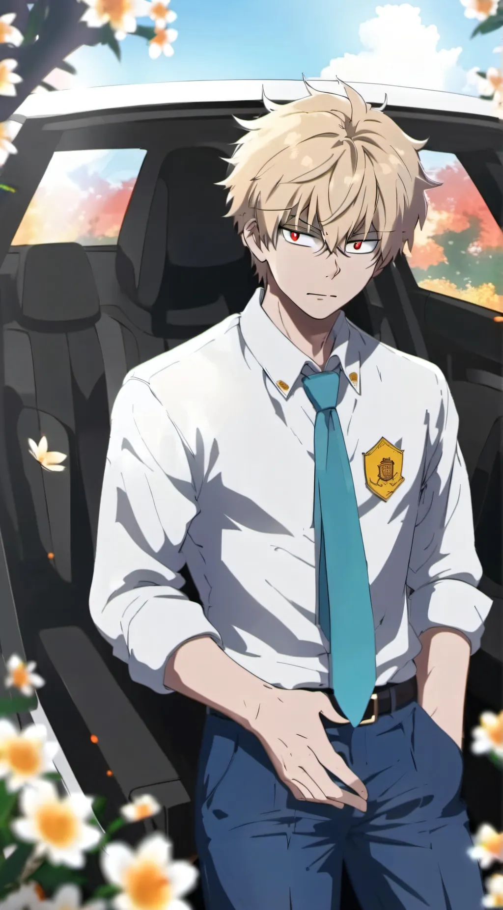 ai character: 💣Katsuki  Bakugo💥 background