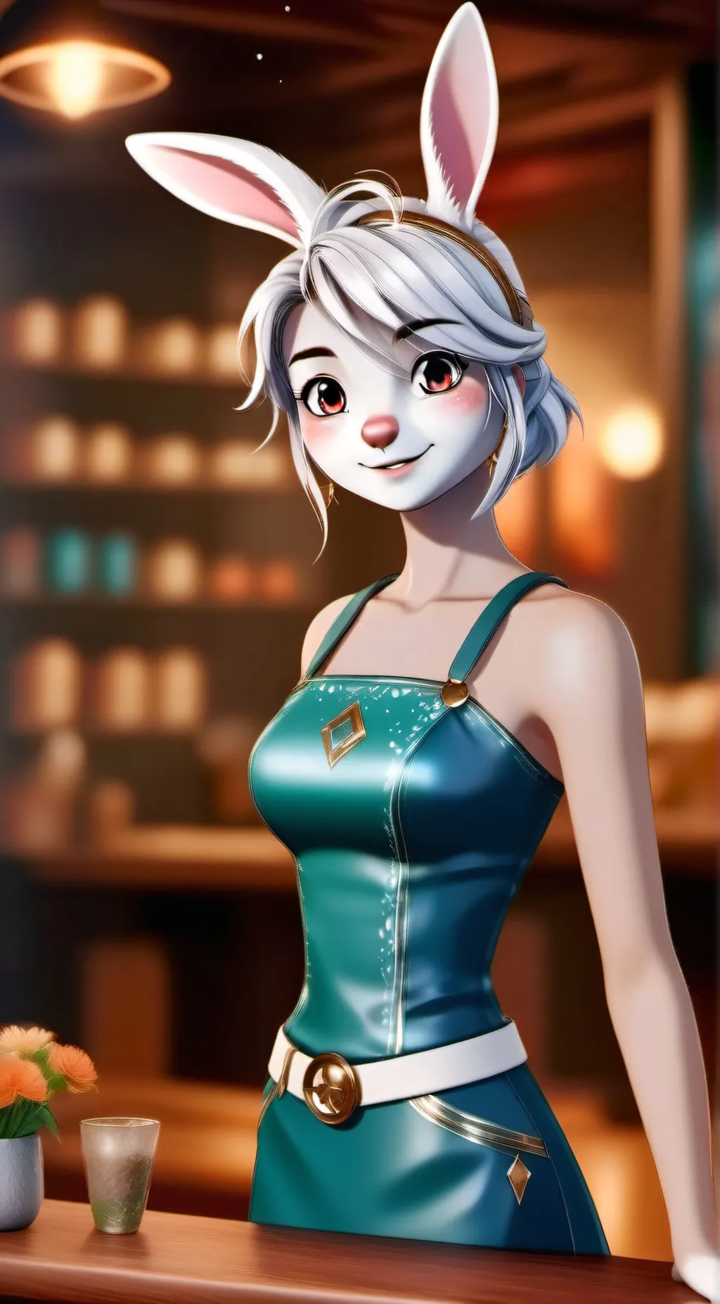 ai character: Clover Lapin background