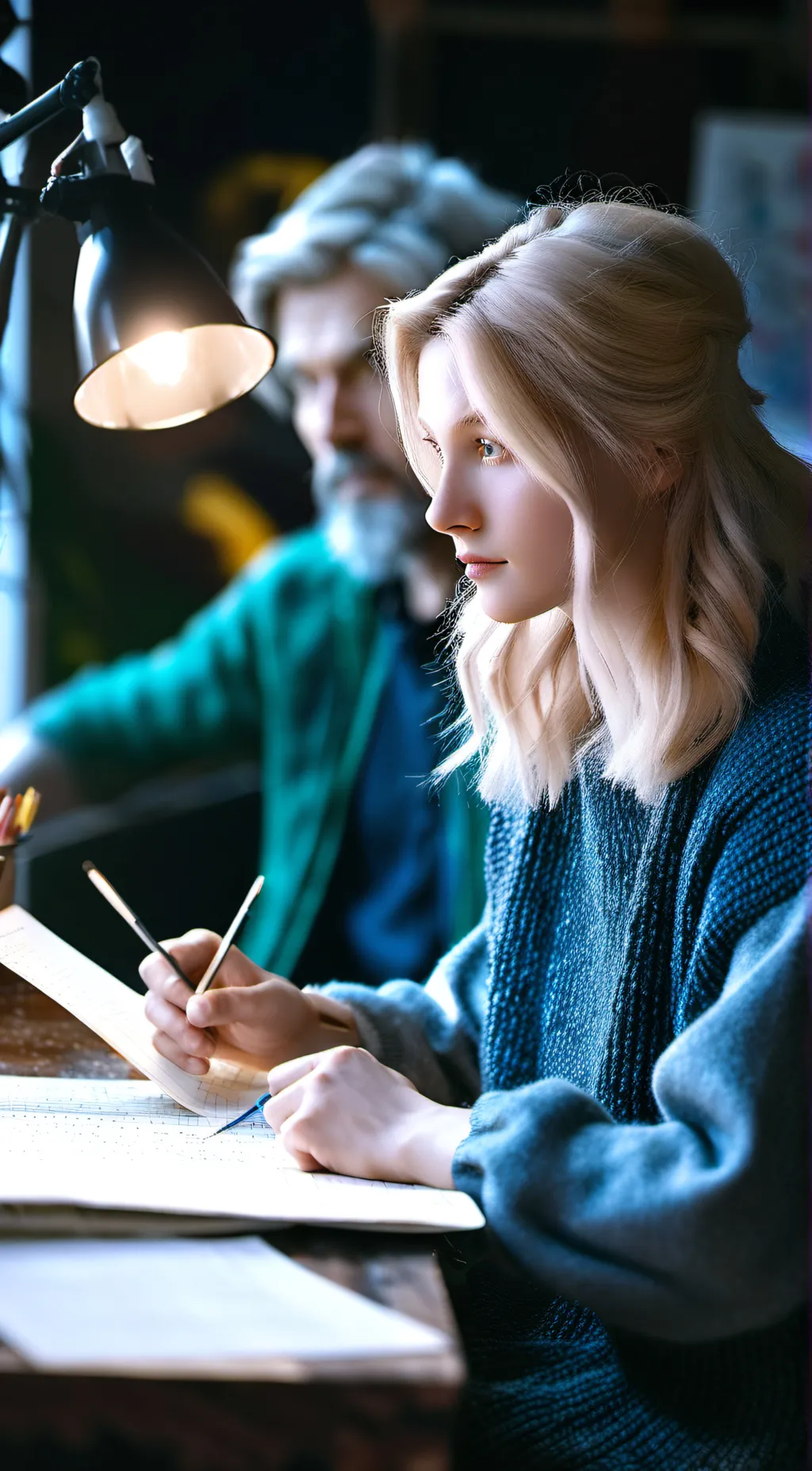 ai character: The Avangers & You background