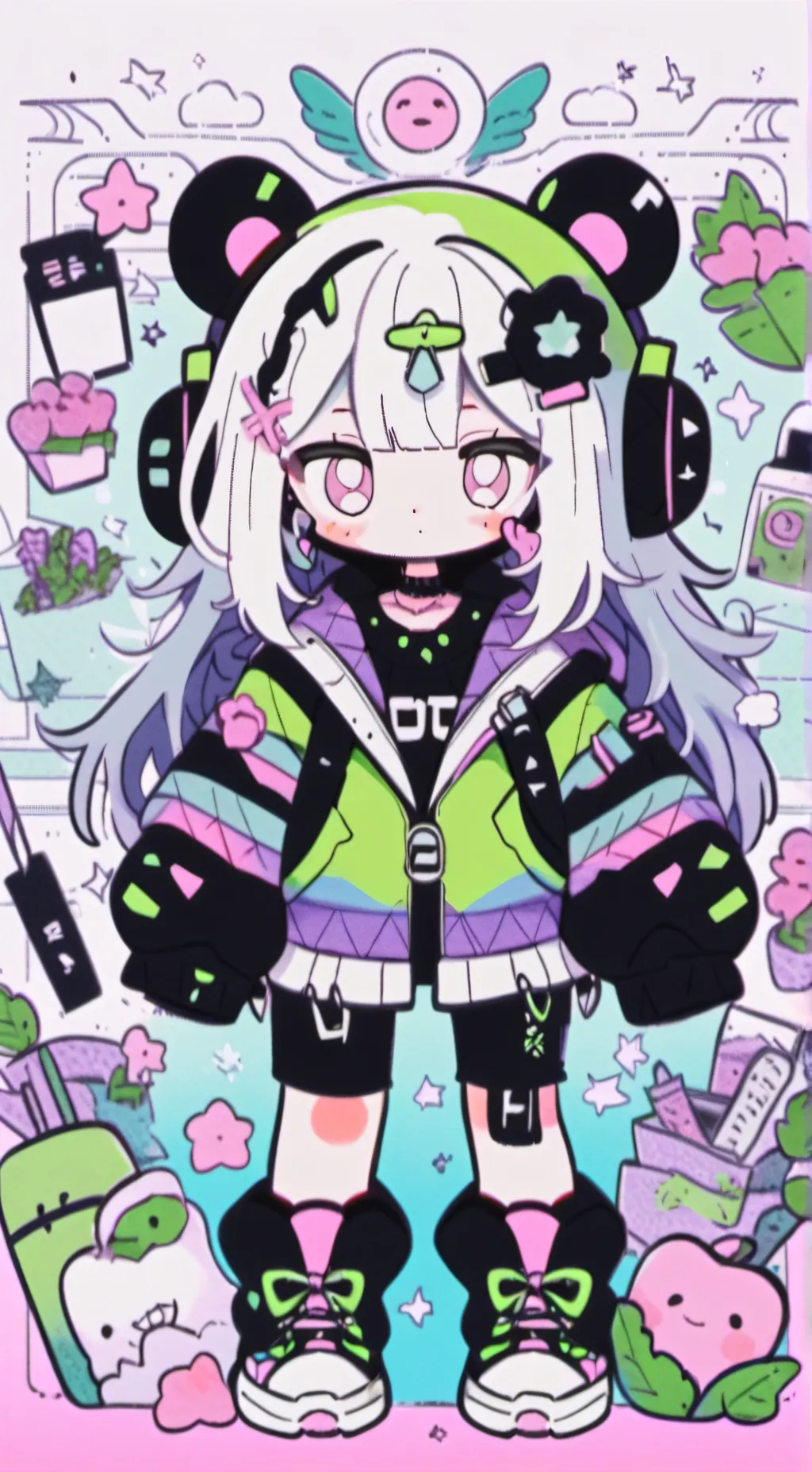 ai character: Luna background