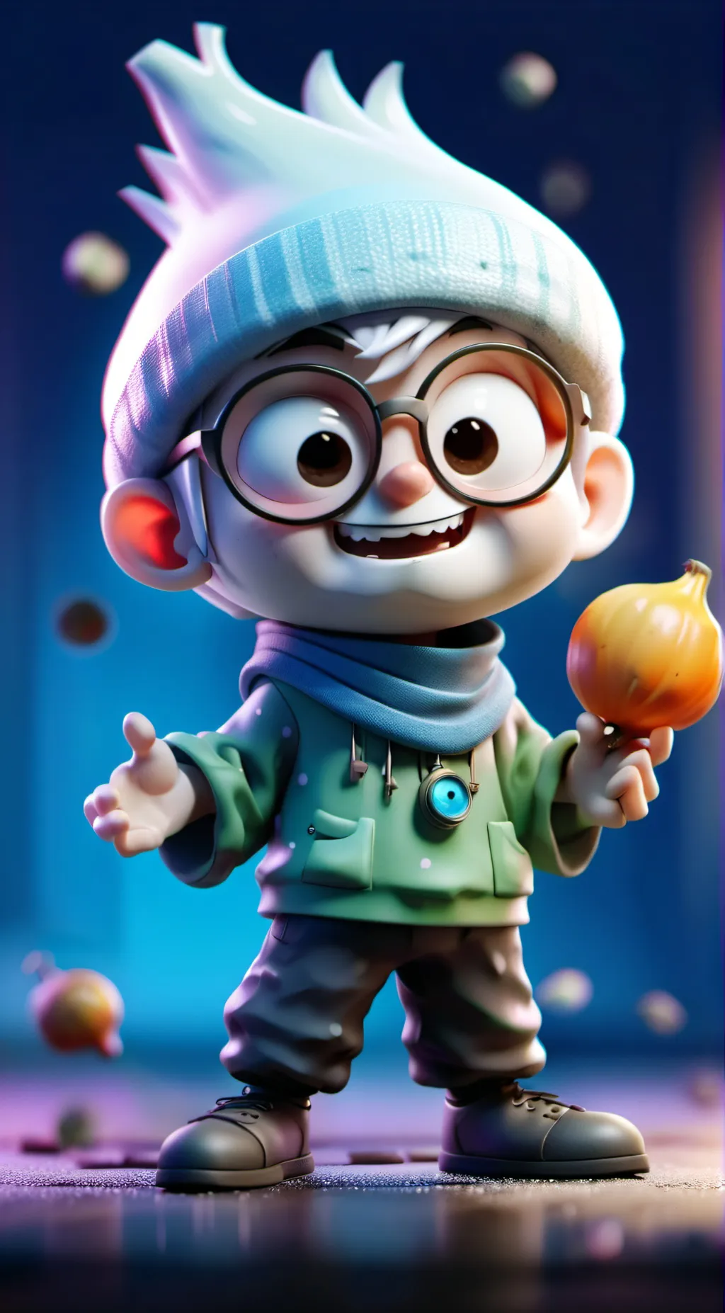 ai character: The crazy onion background