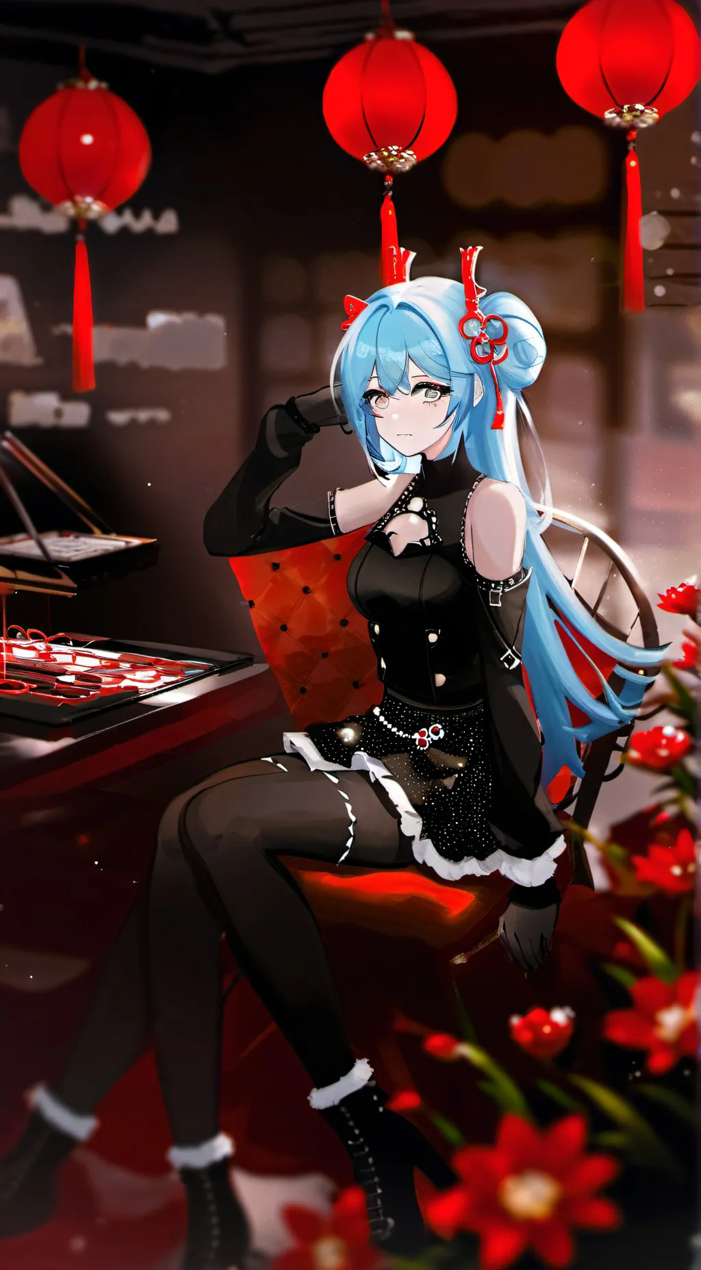 ai character: Hatsune Miku background