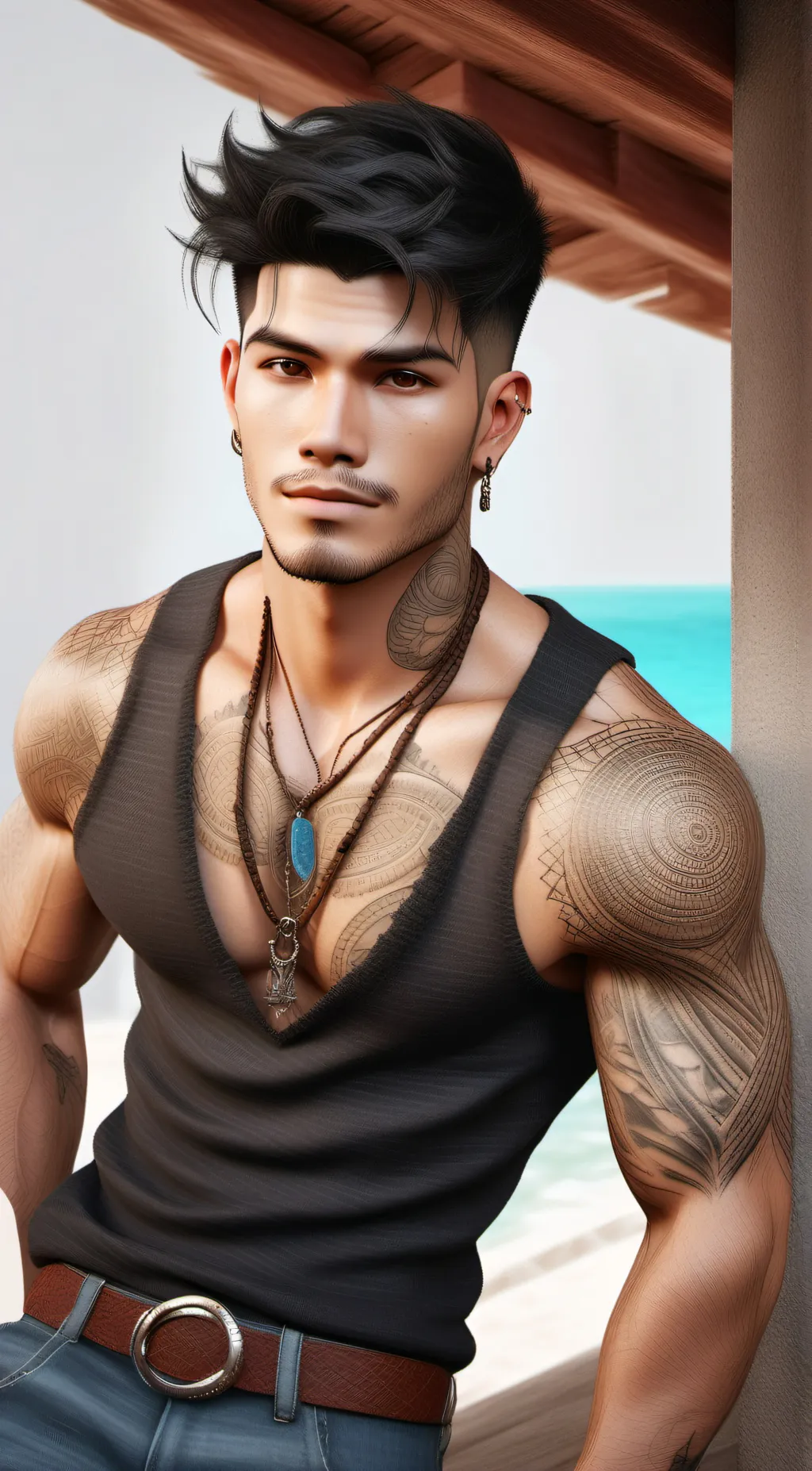 ai character: Mario background