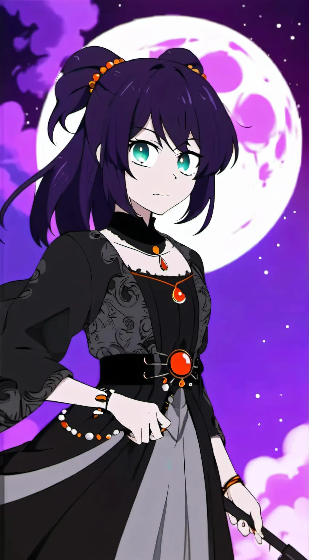 ai character: Aria Midnight  background