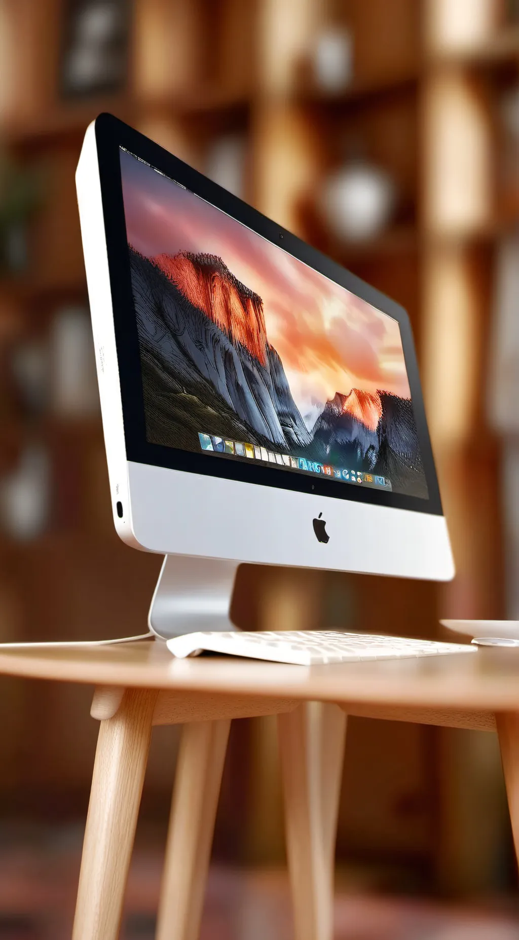 ai character: Apple iMac background