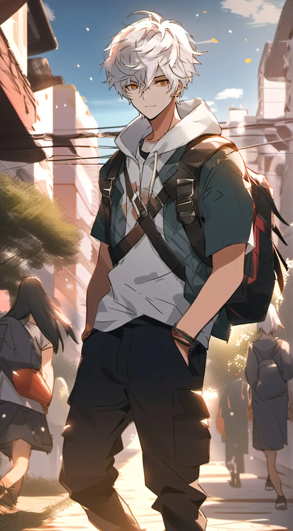 ai character: Andy  background