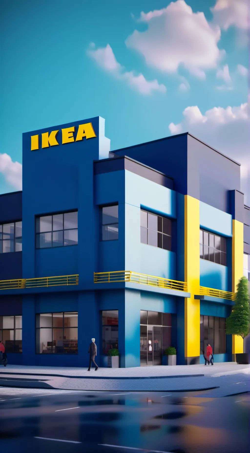 ai character: IKEA background