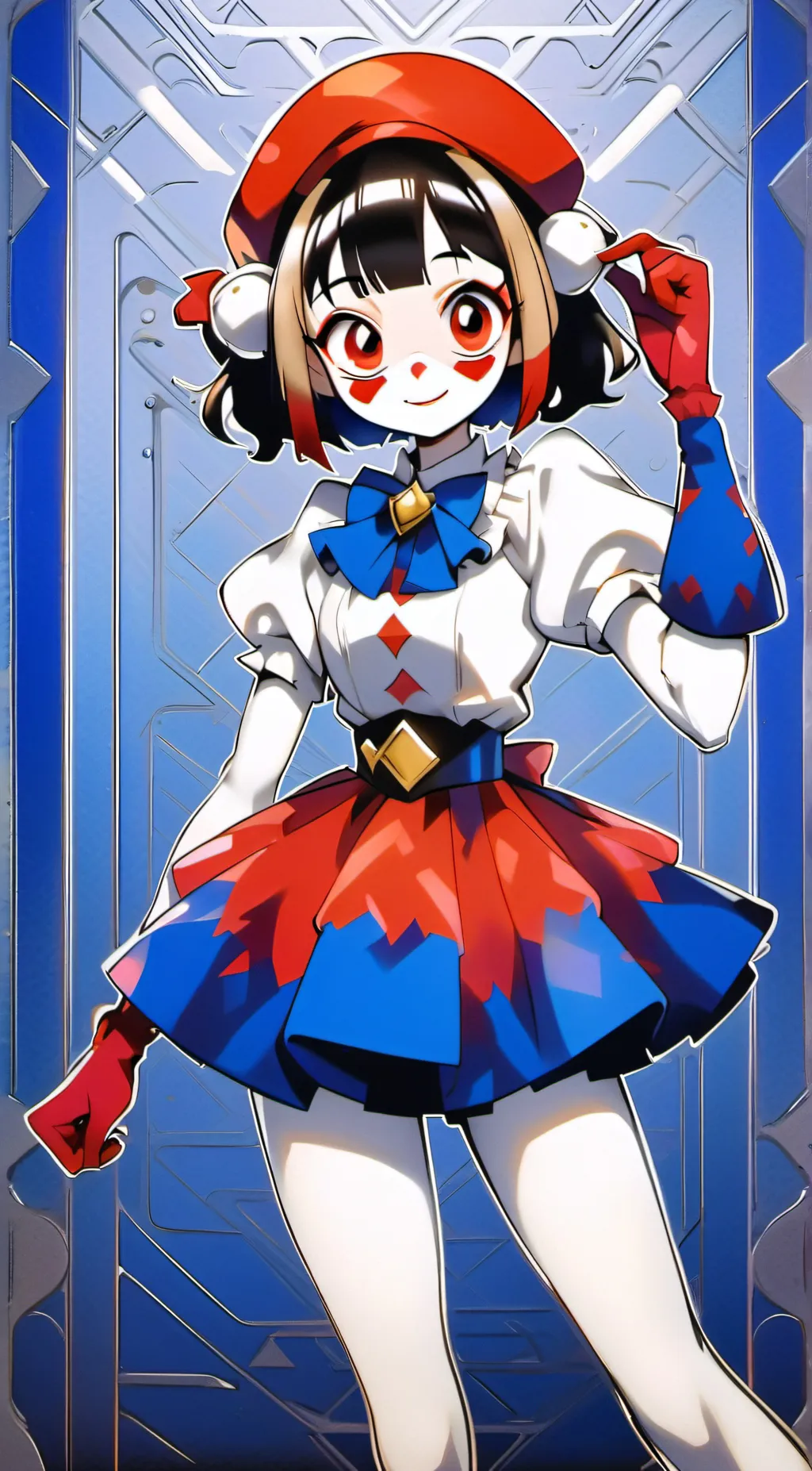 ai character: Pomni  background