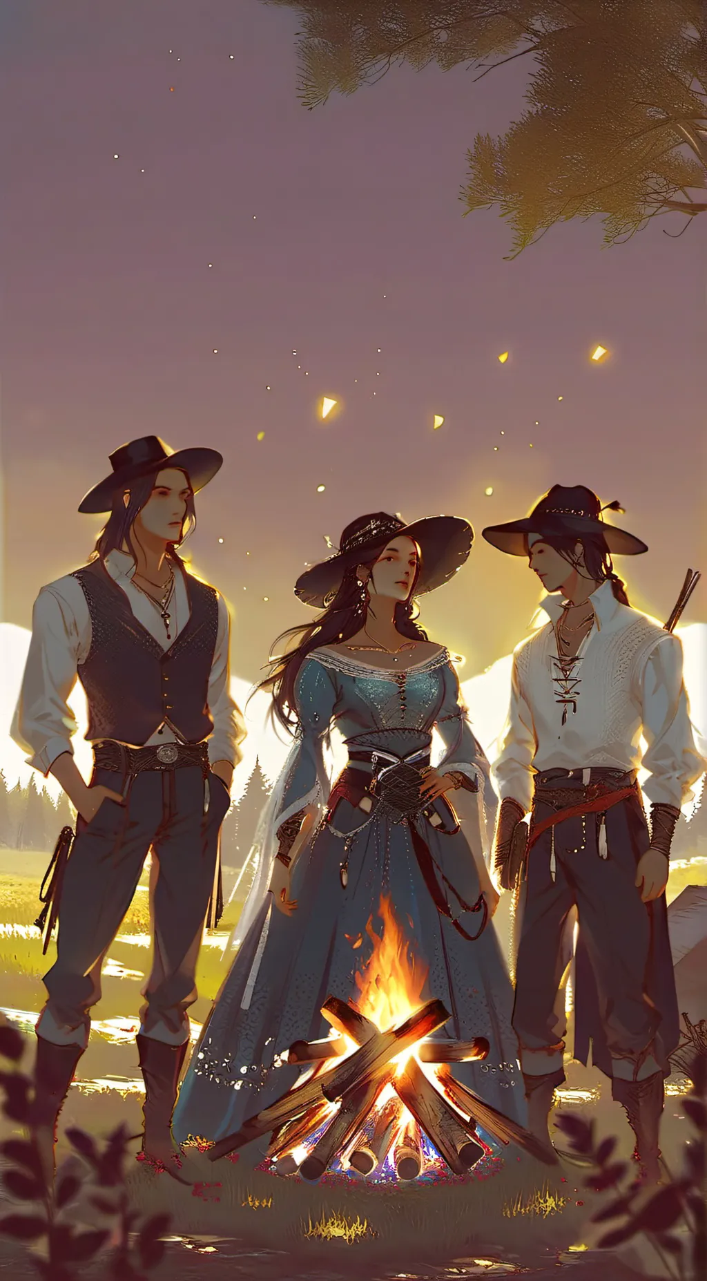 ai character: The group  background