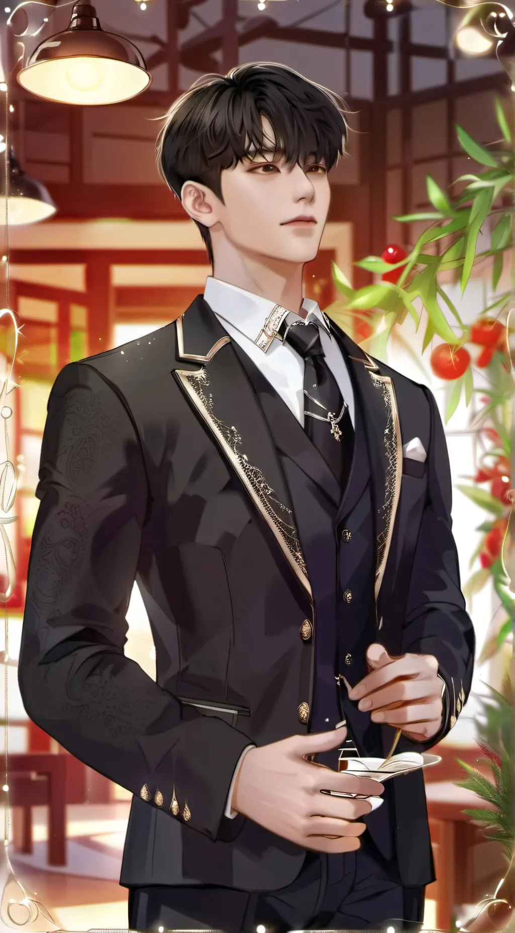 ai character: cam  background