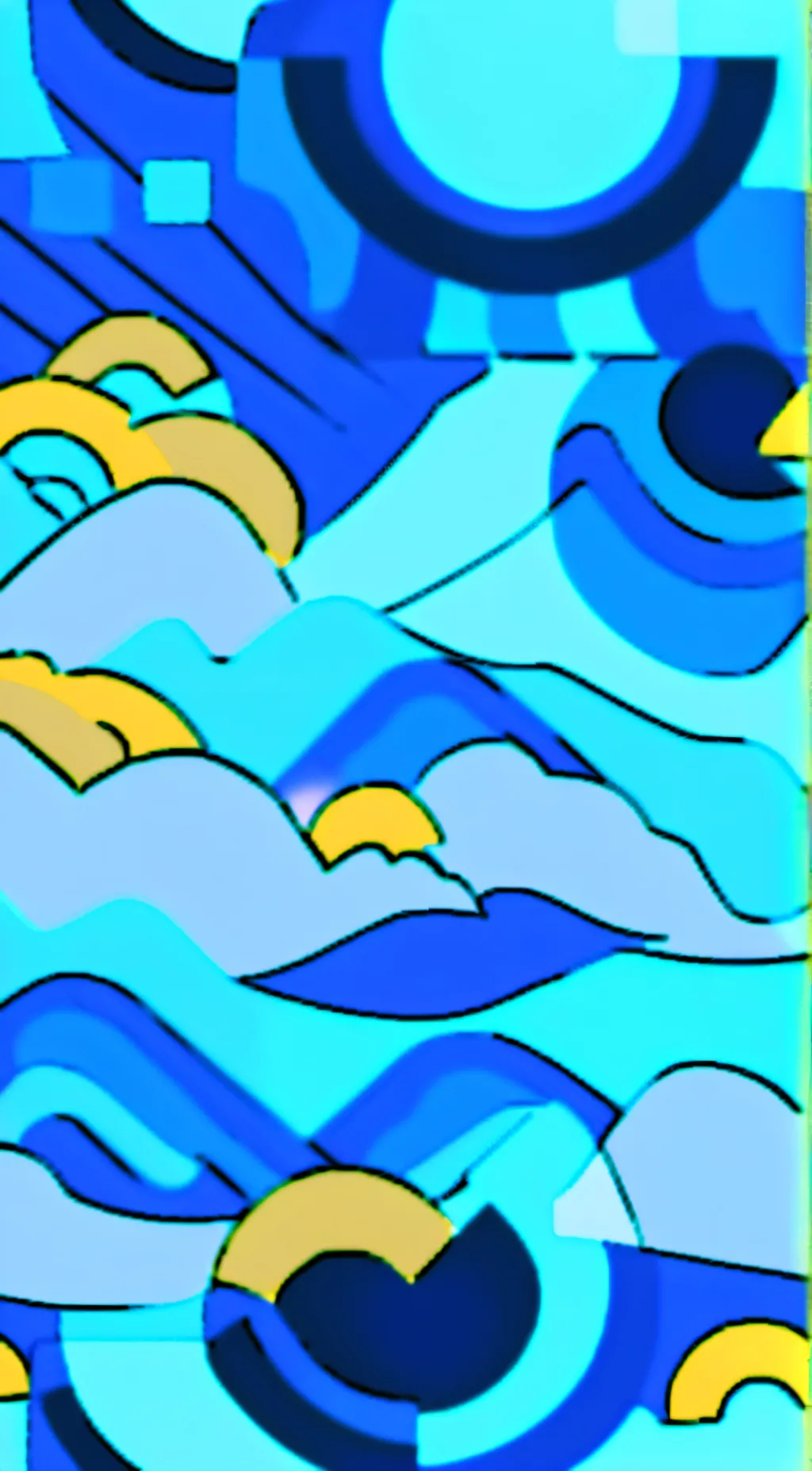 ai character: bluey background