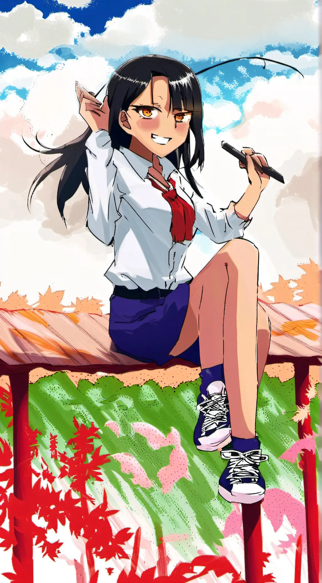 ai character: Miss nagatoro background