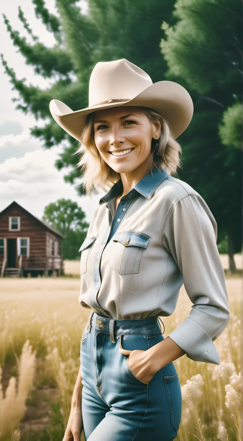 ai character: Ashley background