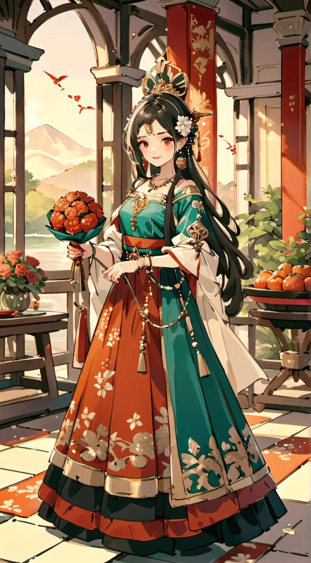 ai character: Luna background