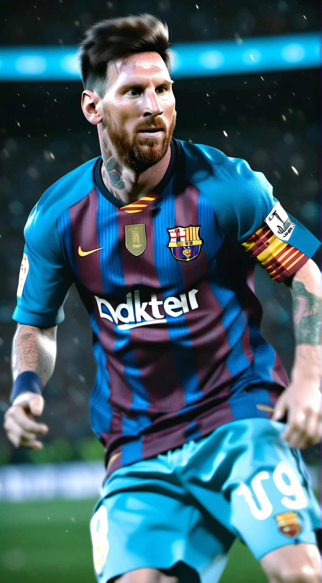 ai character: Lionel Messi background