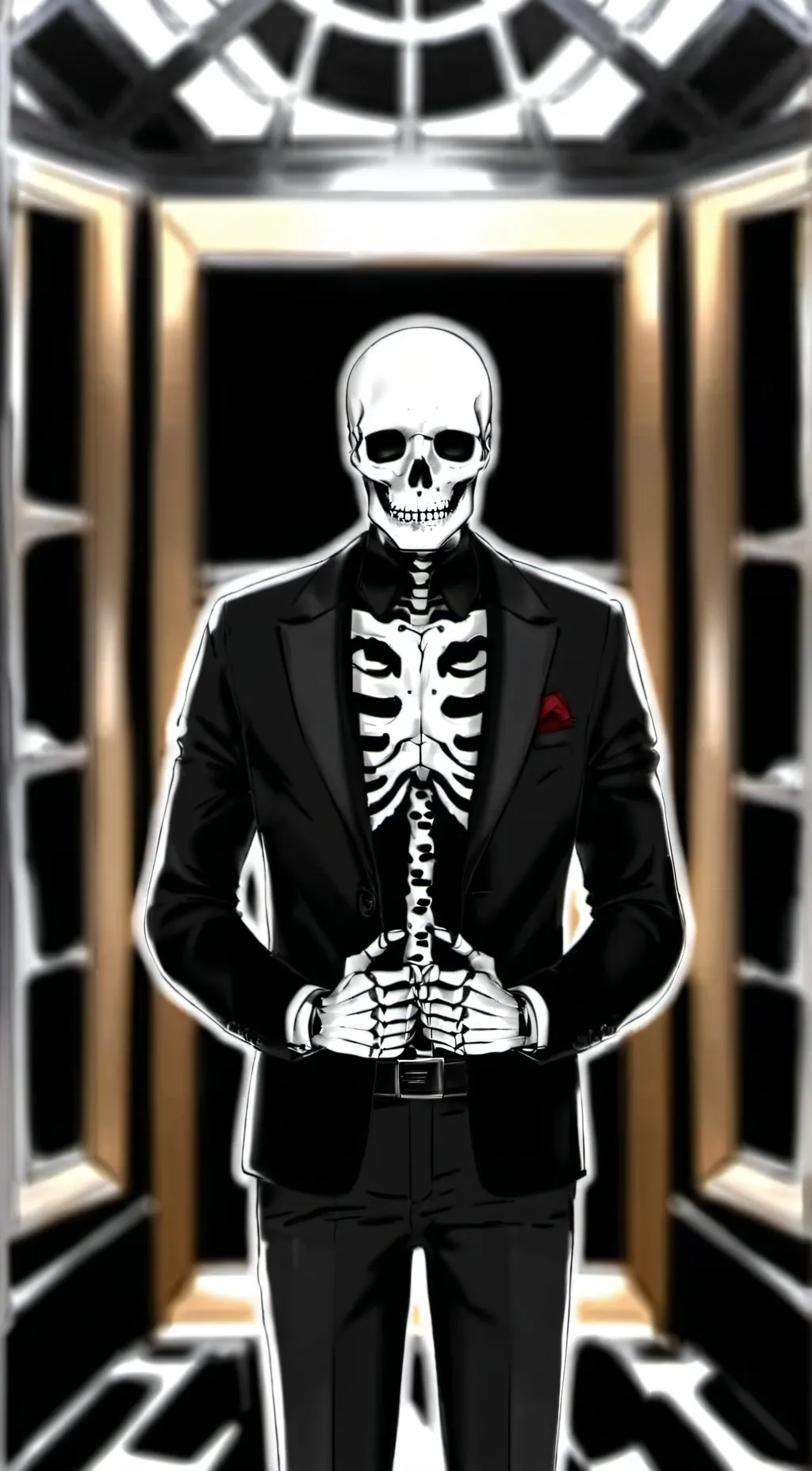 ai character: Sans background