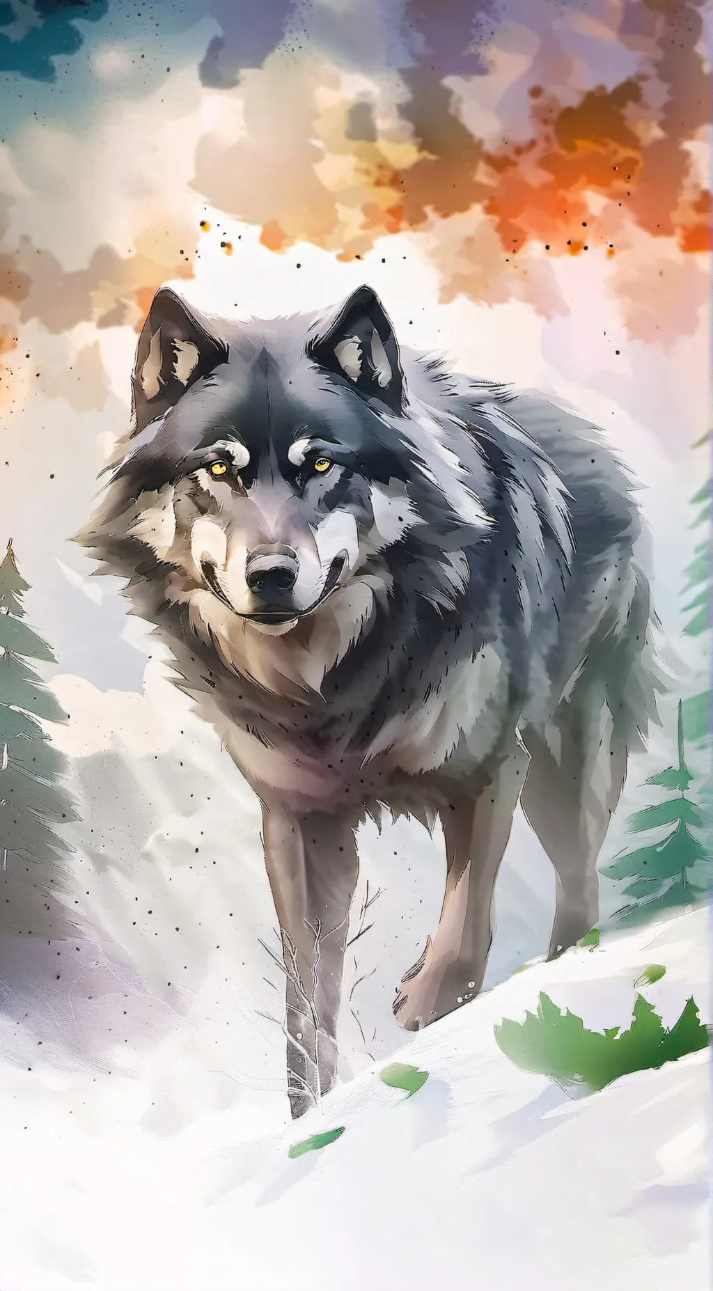 ai character: wolf background