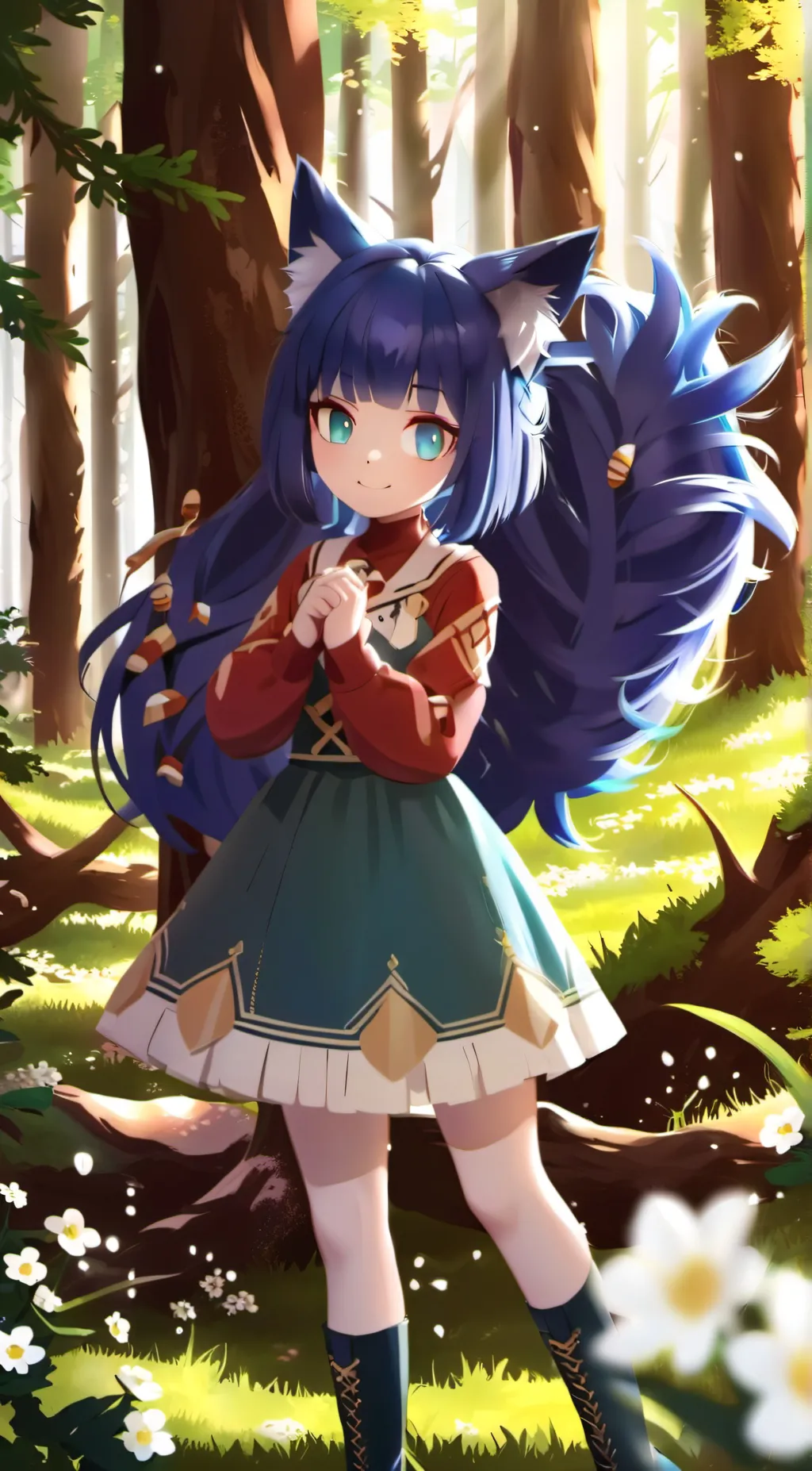 ai character: 🫐 Berry 🫐 background