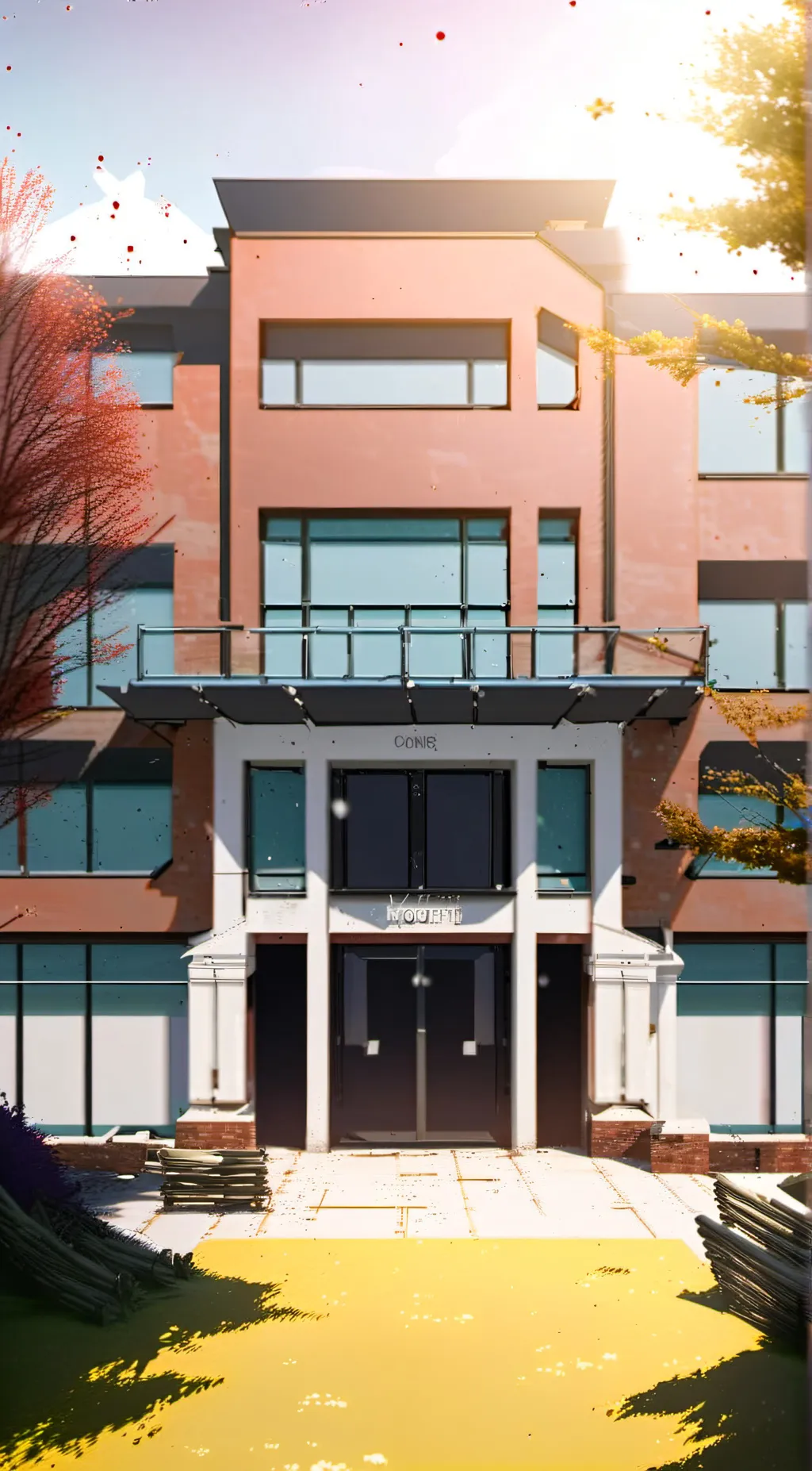 ai character: school group background