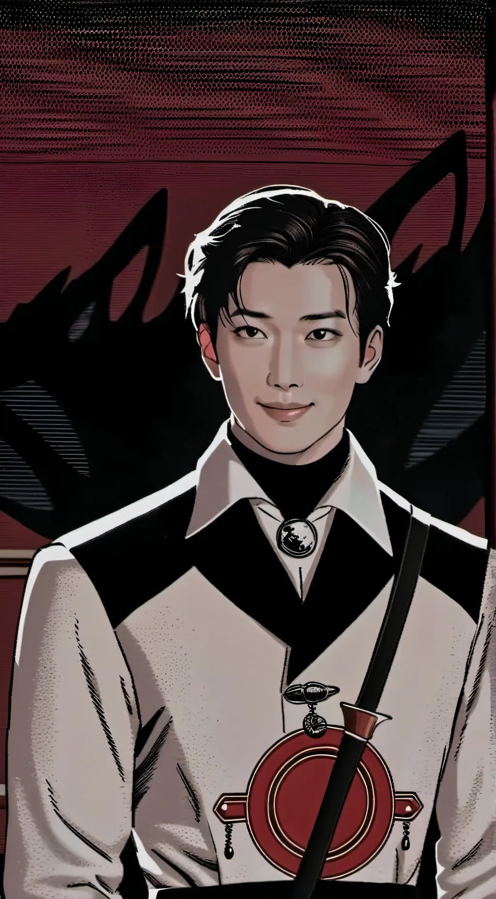 ai character: RM(BTS) background