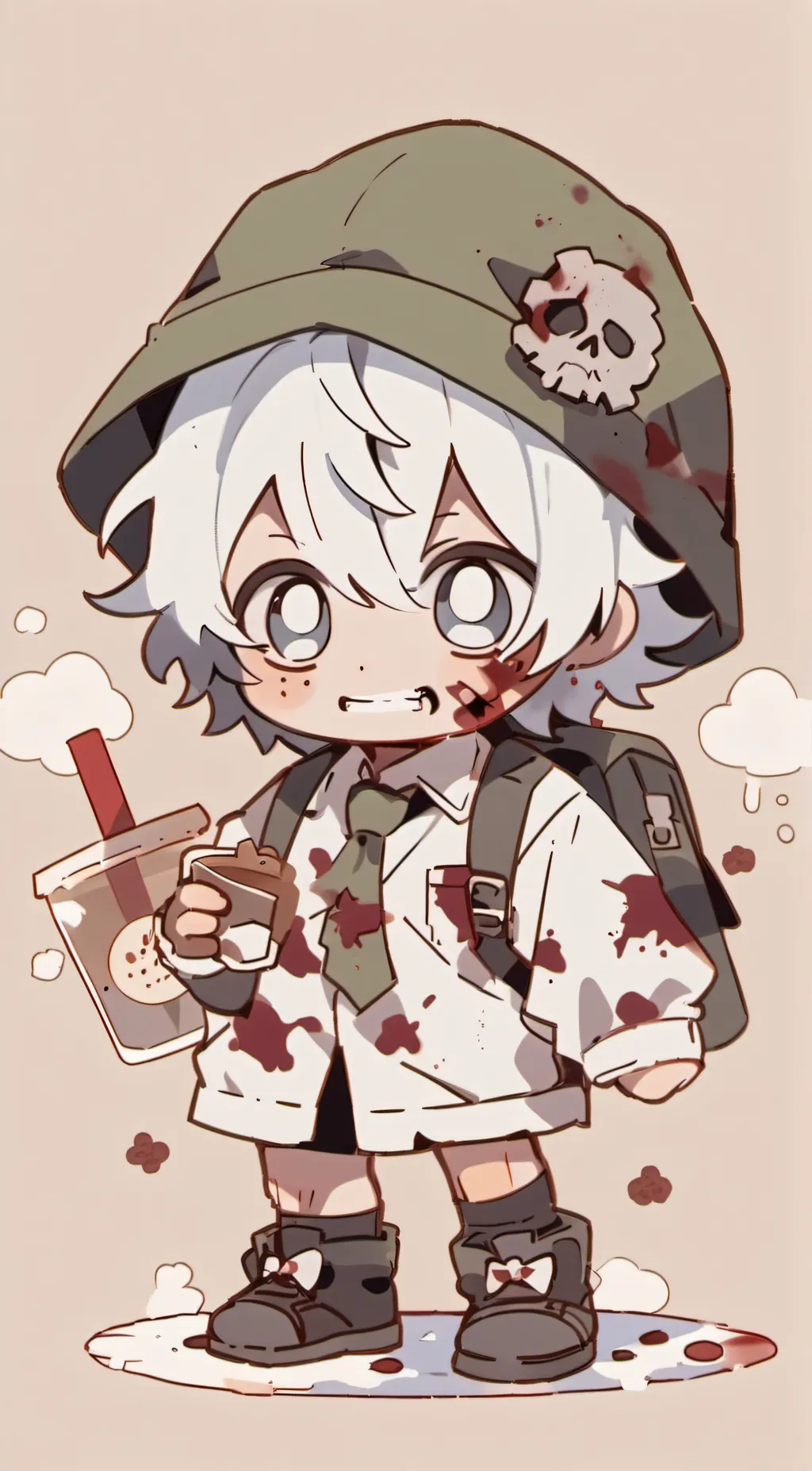 ai character: zombie background