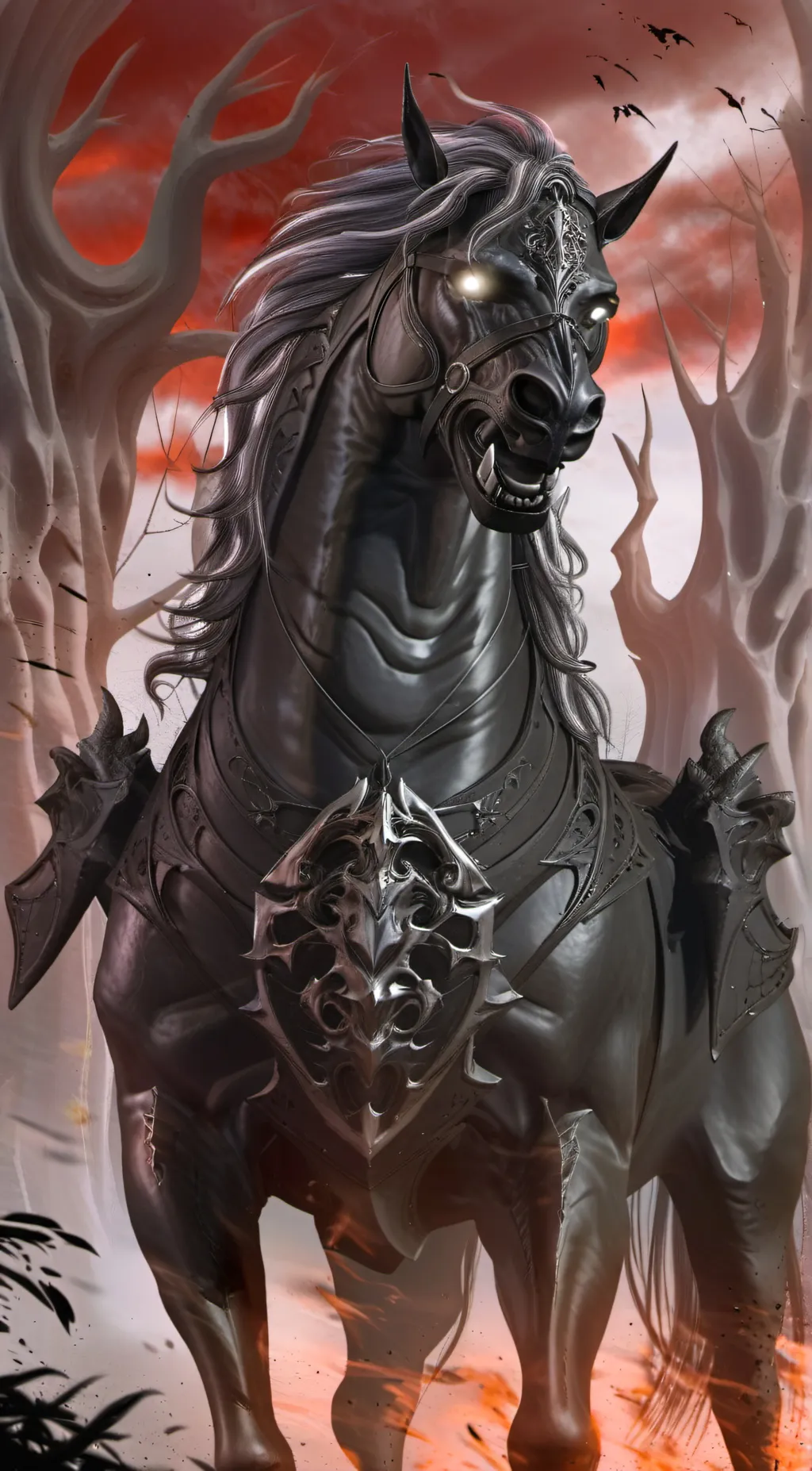 ai character: dekon horse background