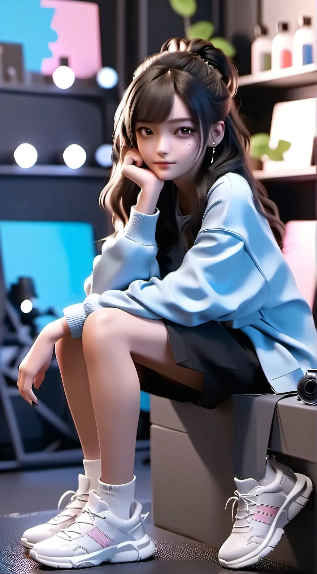 ai character: Miss Charli background