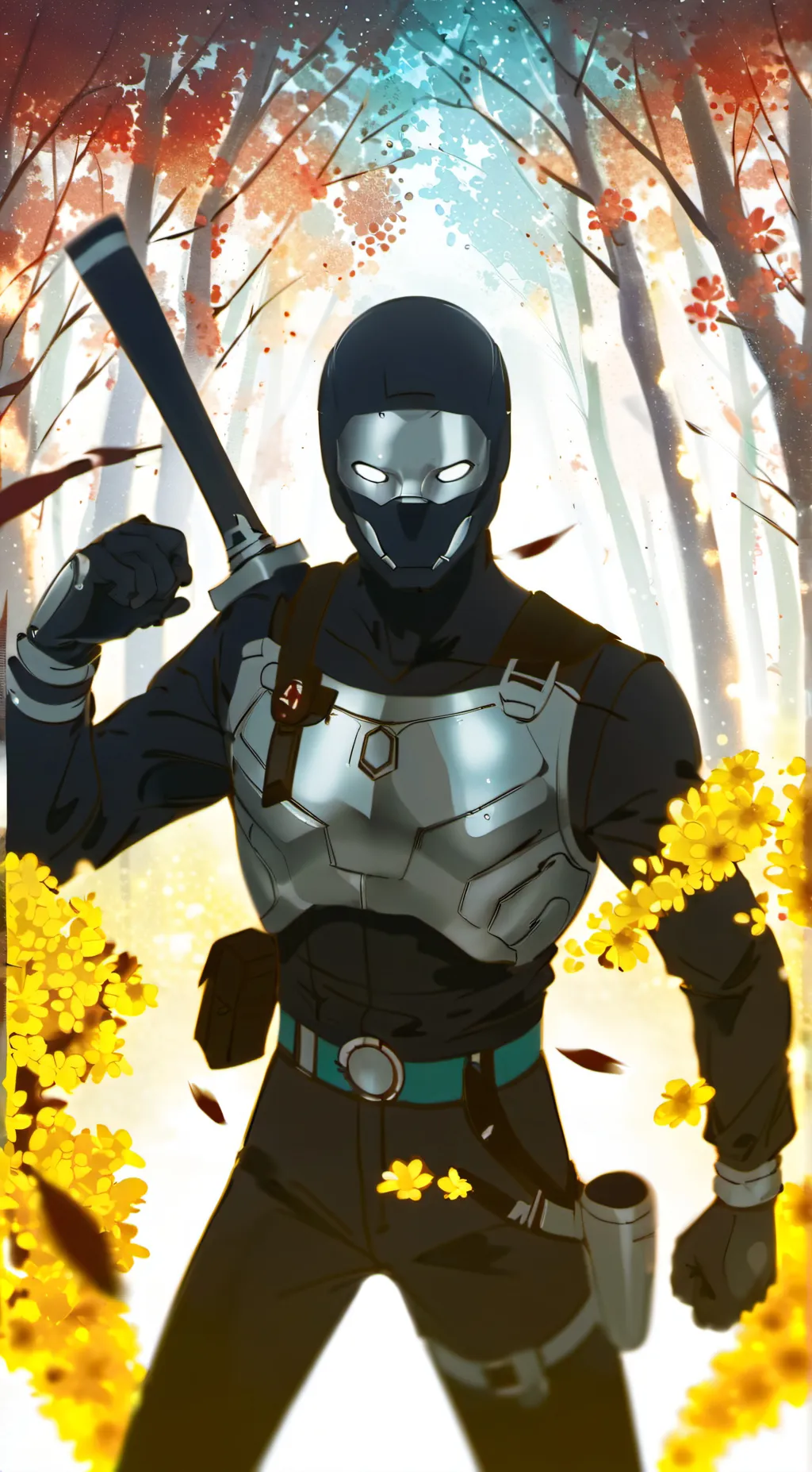ai character: Ninja background