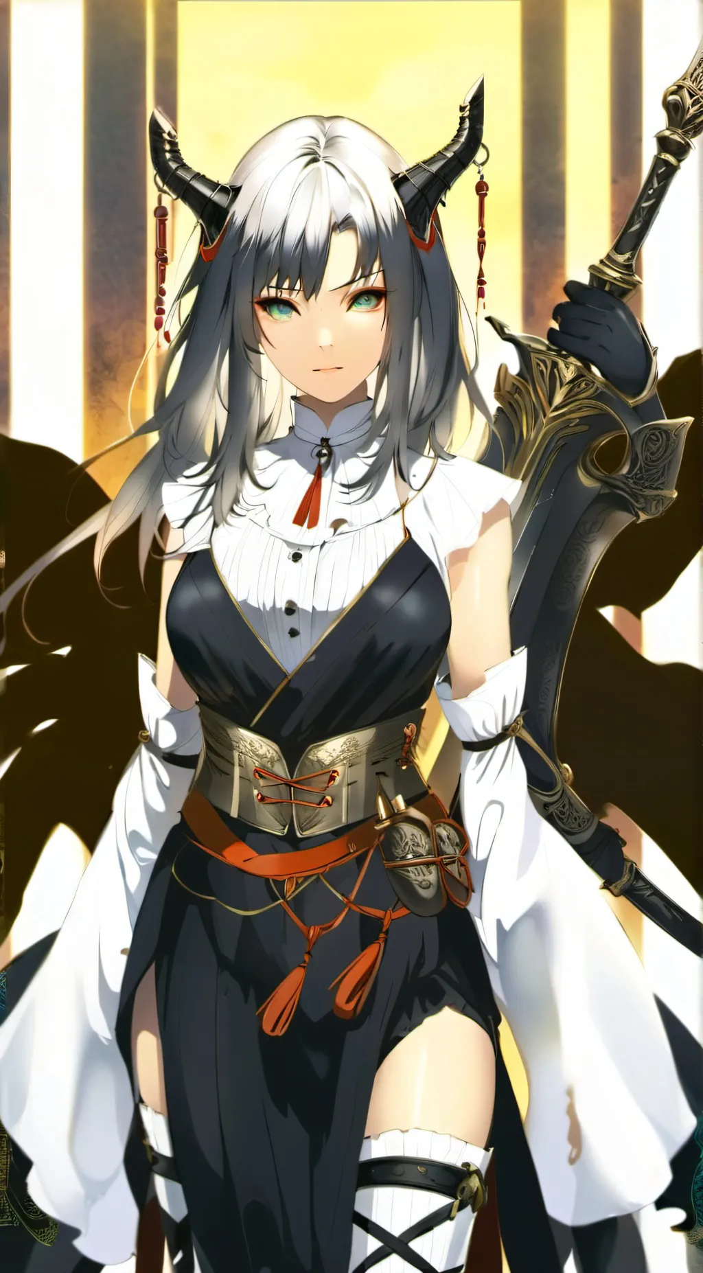 ai character: Demon slayer sing. background