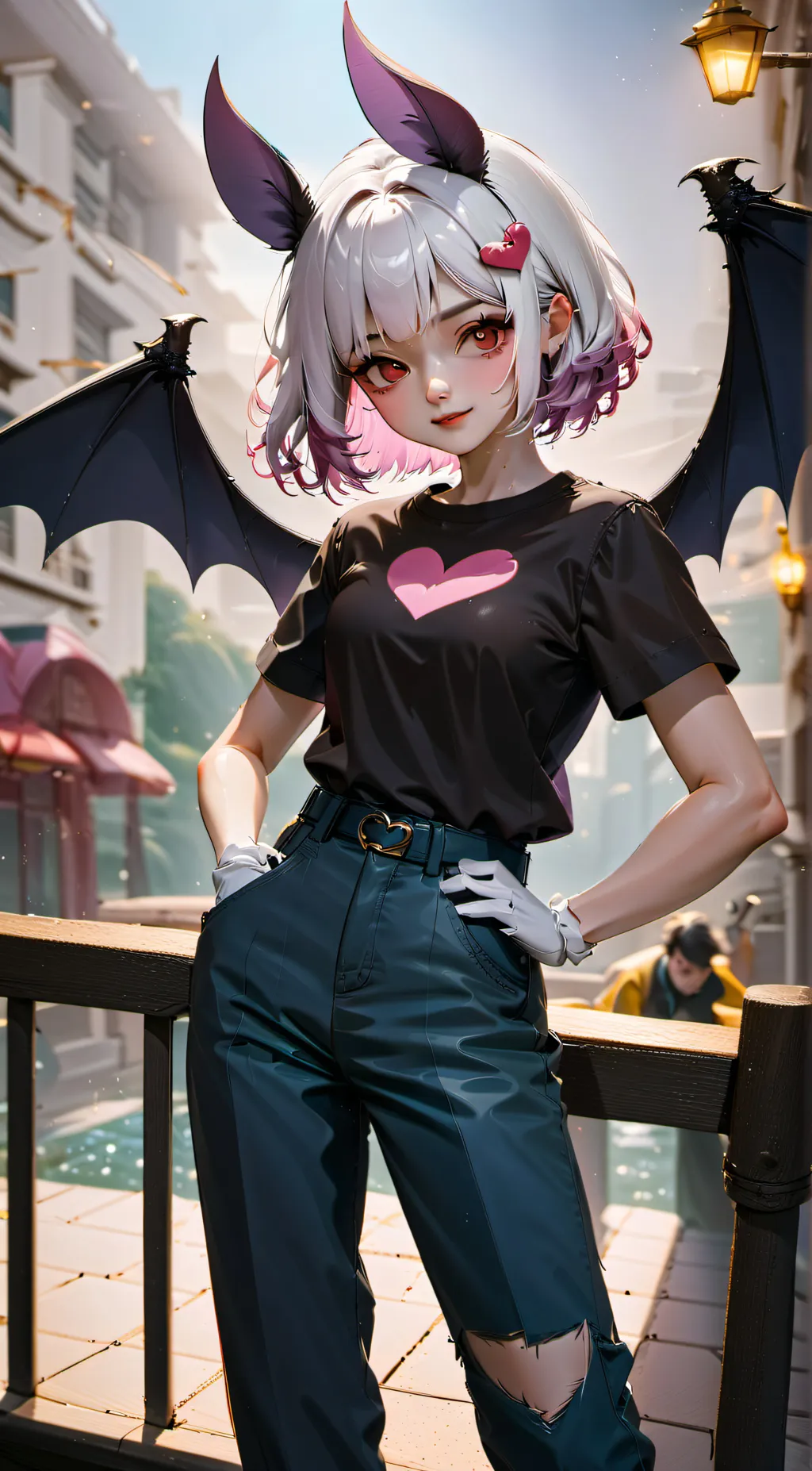 ai character: Rouge background