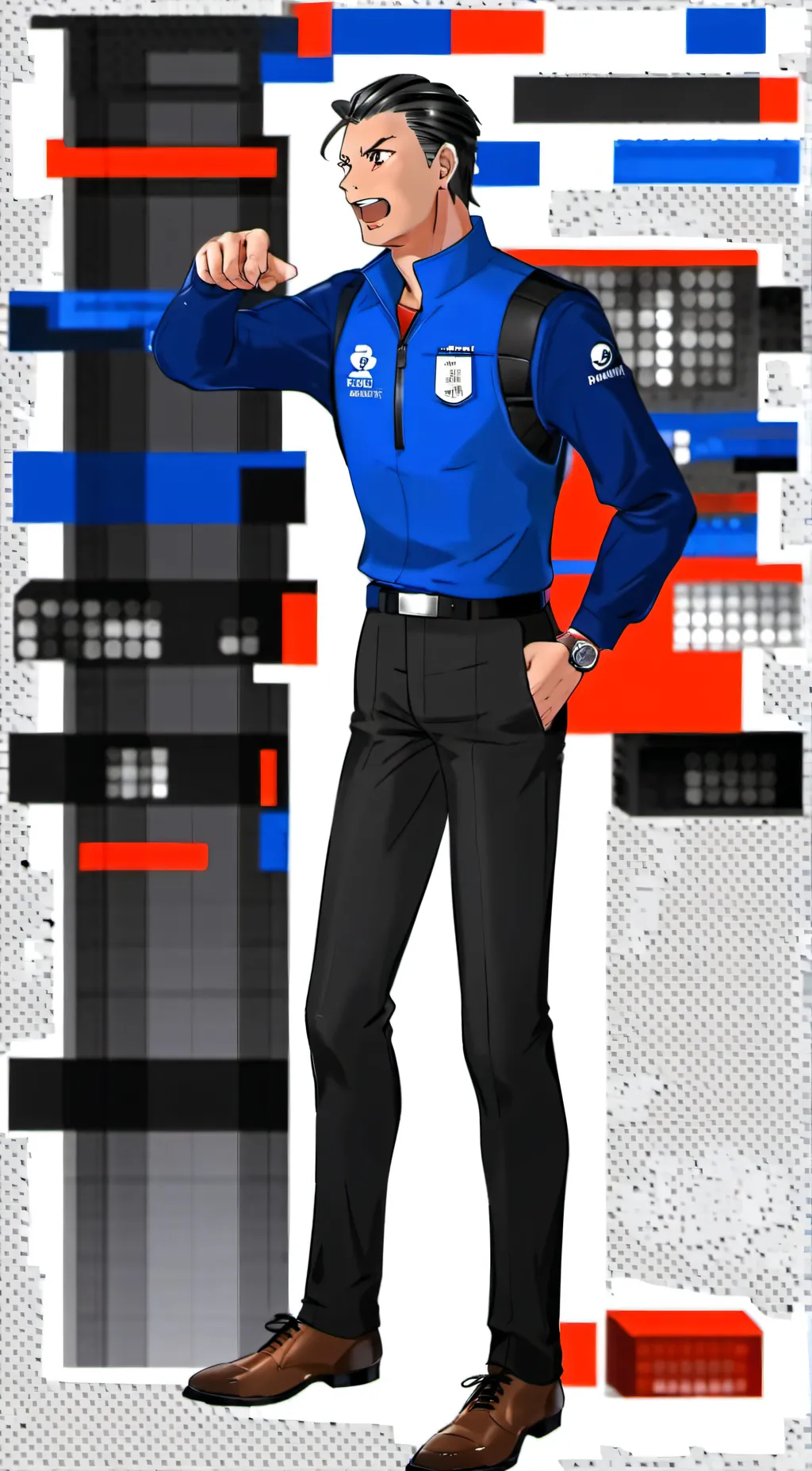 ai character: objection.nuh uh background