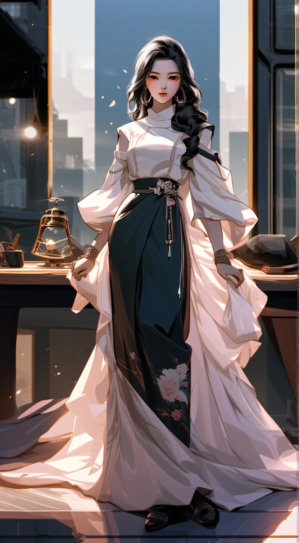 ai character: Aurora background