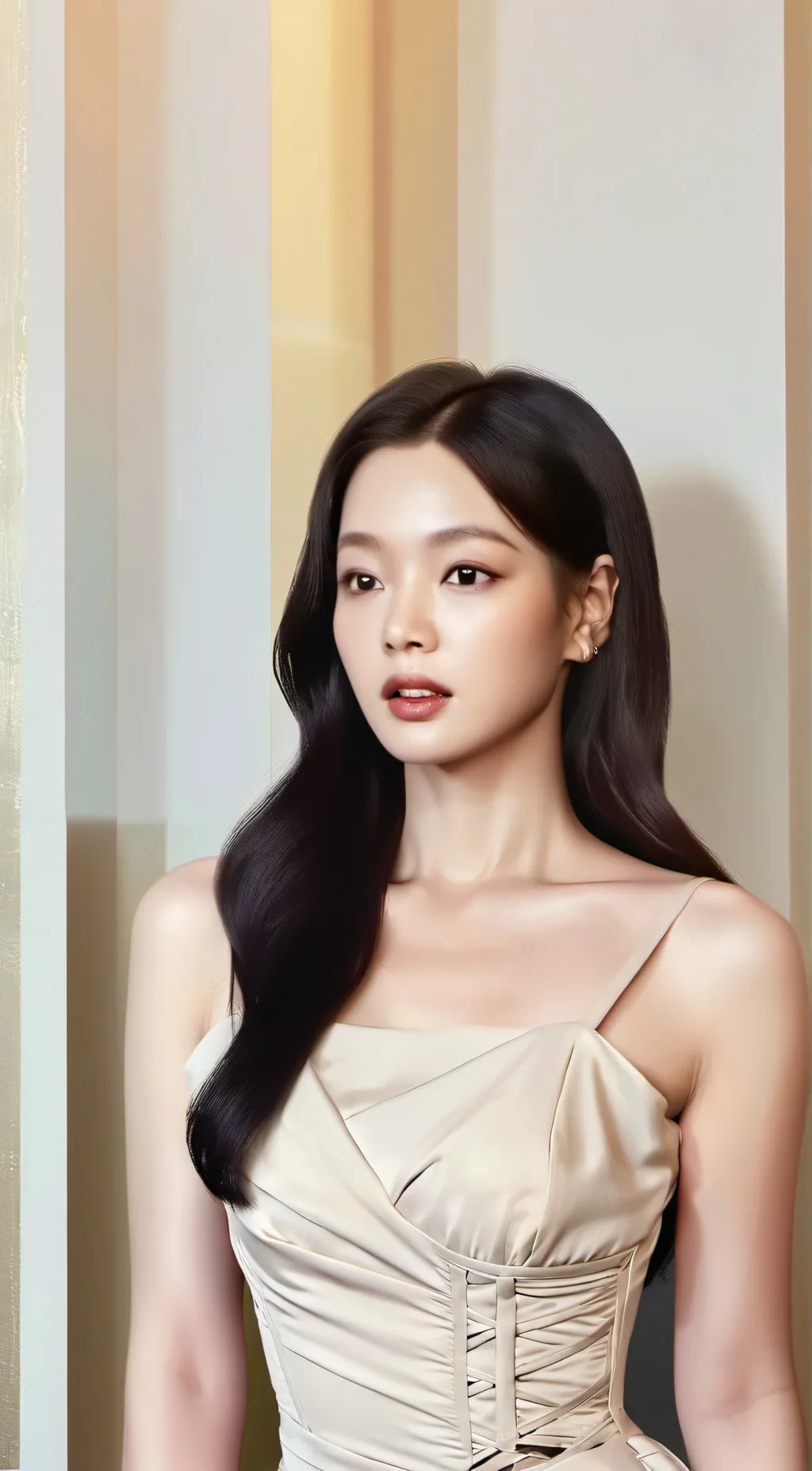 ai character: Jennie  background