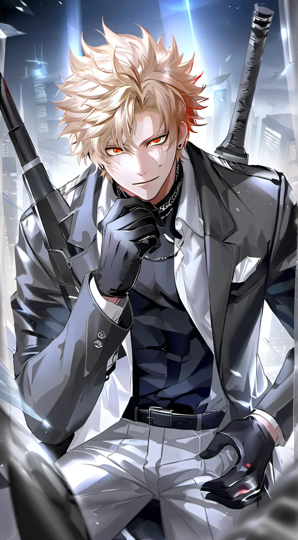 ai character: Bakugo  background