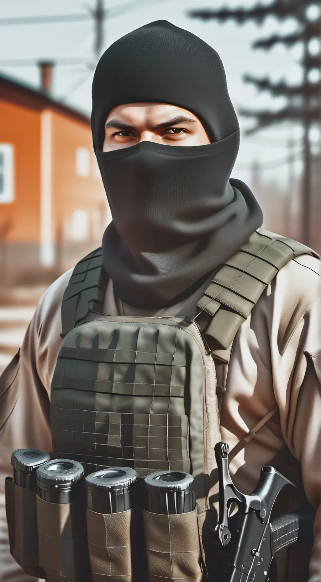 ai character: Terminator  background