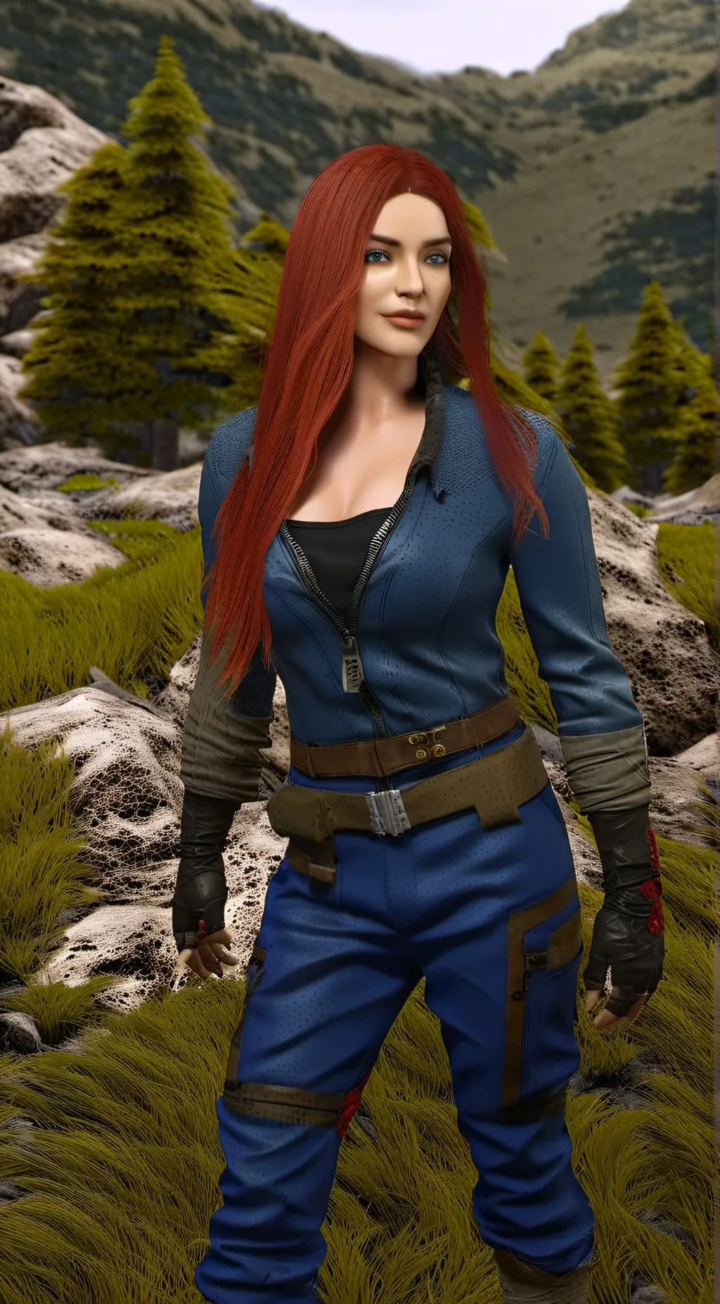 ai character: kalinka Fox  background