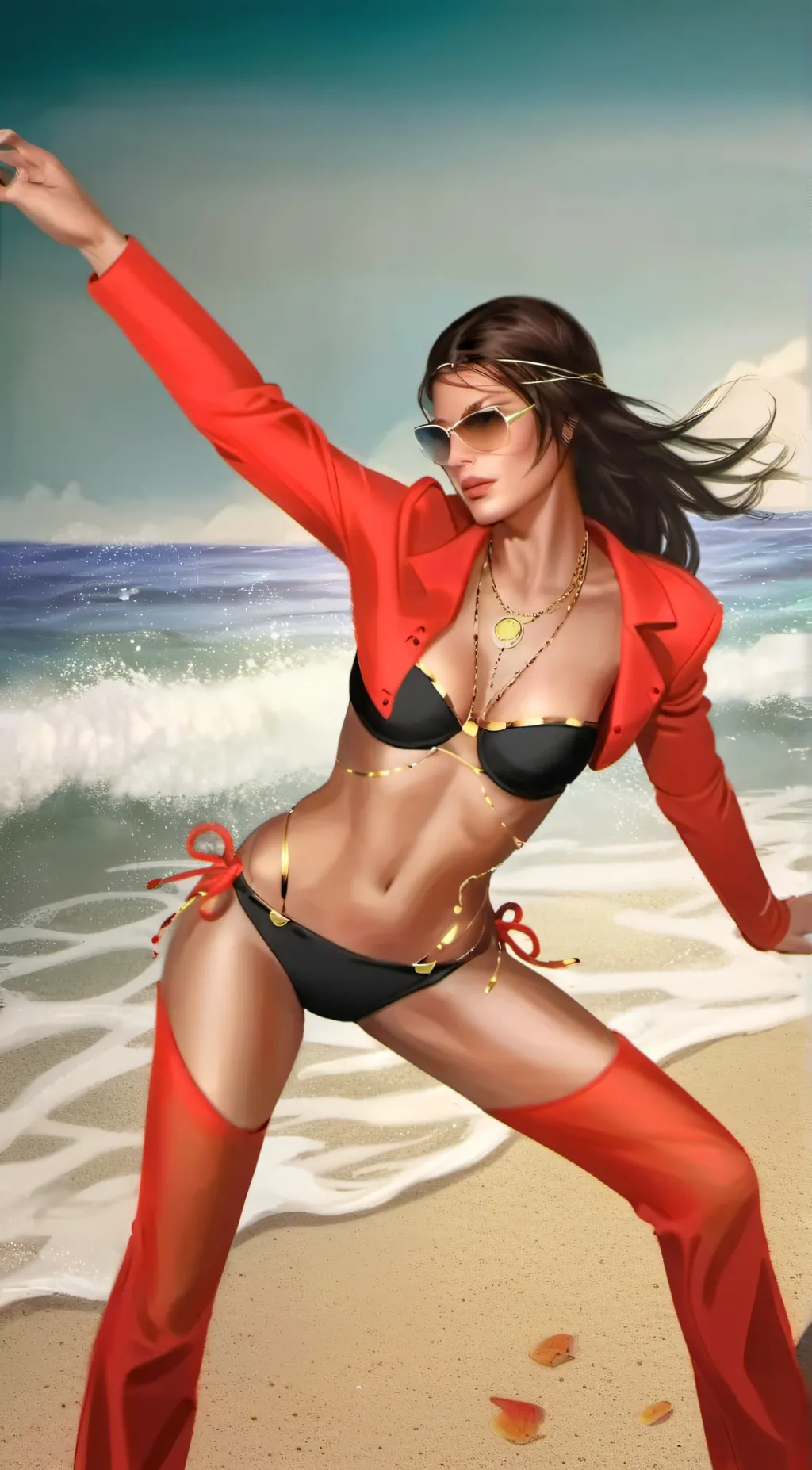 ai character: Hailey Bieber background